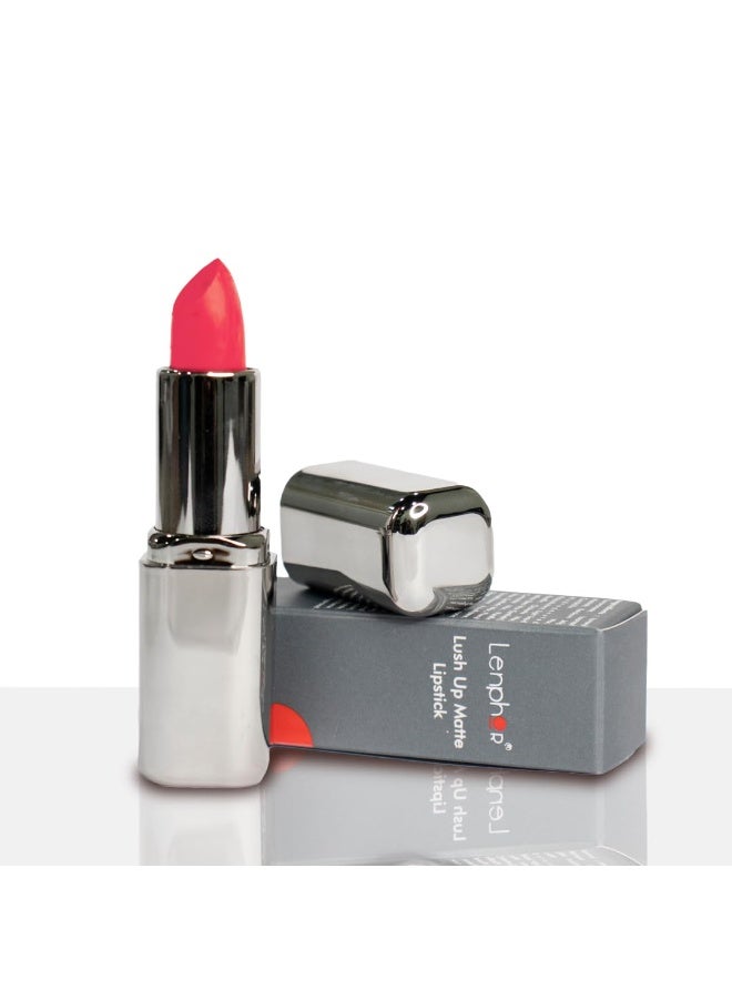 Lenphor Lush Up Matte Lipstick | Long Lasting & Lightweight Lipstick | Cerise Pink - Image 1