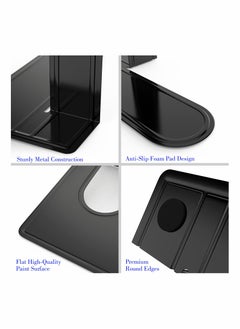Excefore Bookends, Universal Premium Bookends for Shelves, Heavy Duty Metal Bookend Support  - Image 2