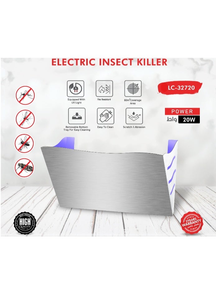 32720 electric insect killer, an electronic device designed to attract and eliminate flying pests with UV light Covers an area of up to 80 square