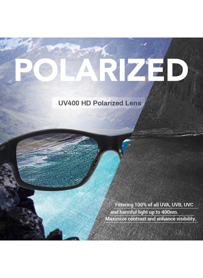 Generic - JULI Classic Sports Sunglasses Male Driving Golf Pilot Rimless Ultralight Frame Sun Glasses UV400 Men Women Gafas De Sol MJ8013-Lenses Color:C2 Black red-Ships From:CHINA-Frame Color:Polarized - Image 1