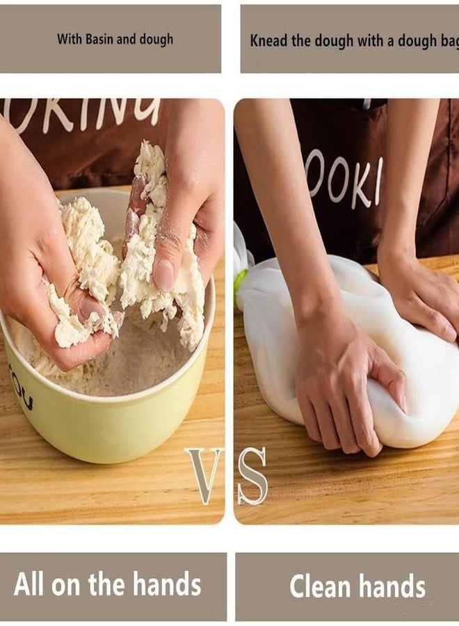 ZELKEY® Silicone Dough Kneading Bag Versatile Atta Kneader Dough Maker Bag Mess-Free Bread, Pizza, Roti & Pastry Dough Maker – Non-Stick, Easy to Clean, Food-Grade (Dough Maker Bag, 1 PCS) - Image 3
