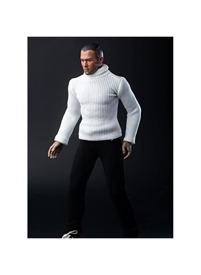 1/6 Scale Figure Doll Clothes, Sweater Costume for 12 inch Male Action Figure Phicen/TBLeague MYF12-White  - Image 2