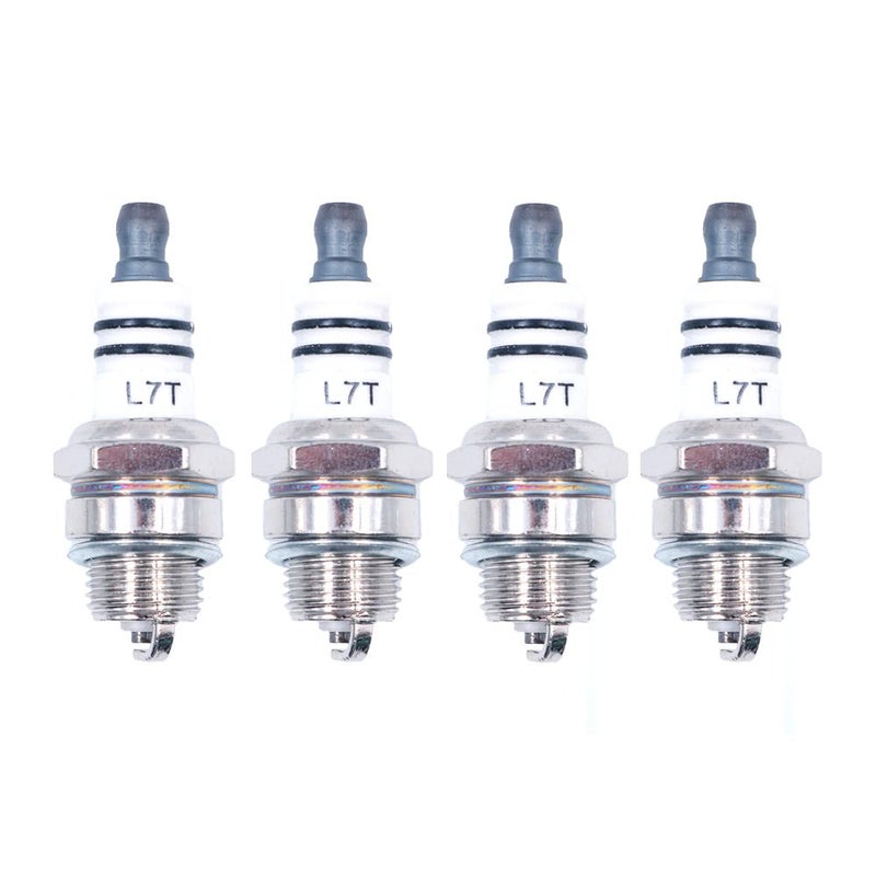 Generic WANGCL - Set of 4 L7T 2 Stroke Spark Plugs for Lawn Mower, Chainsaw, Hedge Trimmer, Replacement Accessories  - Image 1