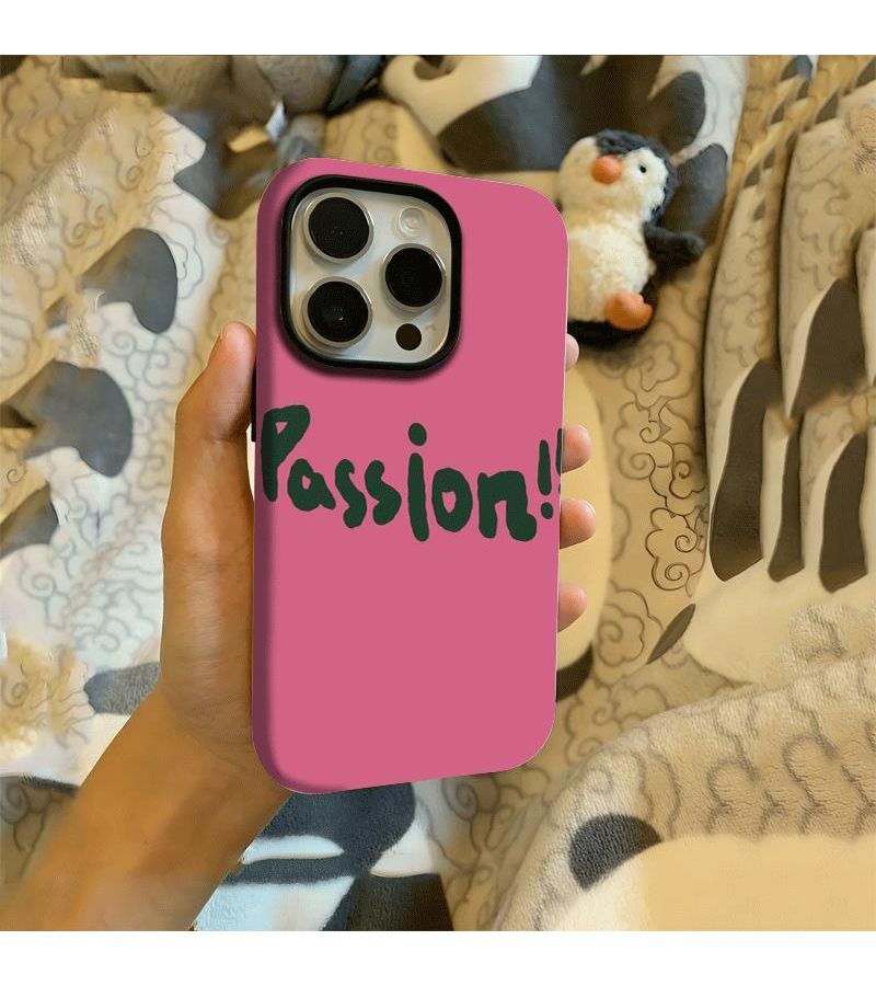 Phone Case Film In Two Passion Passion Compatible With Iphone 17 Large Hole Protection Drop Scratch Shattered Screen Comfortable Grip - Image 4