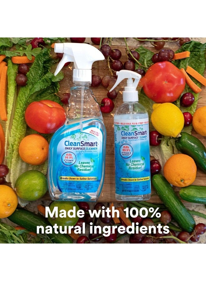 CleanSmart Daily Surface Cleaner and Pet-safe Disinfectant, Kills 99.9% of Viruses & Bacteria, 23 ounce Spray (pack of 2) - Image 5