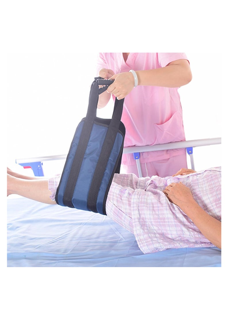 McDou Padded Bed Transfer Nursing Sling for Patient, Elderly Safety Lifting Aids, Anti Slip Handle, Elderly Back Lift Mobility Belt, Used for Home Health Transfer Sling(Dark Blue) - Image 5