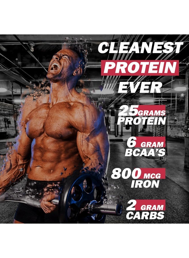 Xwerks Grow 100% New Zealand Grass-Fed Whey Protein - 25G Of Pure Isolate Protein Powder (30 Servings) All-Natural, Paleo & Keto-Friendly, Soy & Gluten-Free, And Easy To Digest (Strawberry) - Image 2