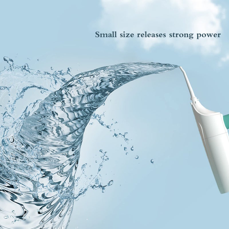 YAS Cordless Water Dental Flosser Non-Electric Simple Operation, Oral Irrigator Portable Affordable for Home & Travel, Tonsil Stone Remover Safe for Pregnant Women and Children (White) - Image 4