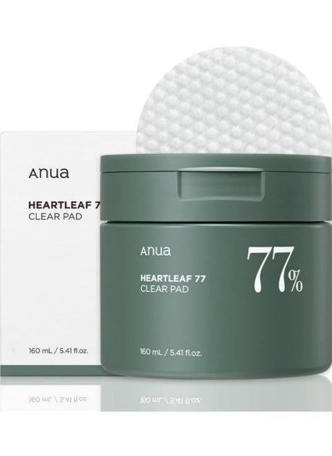 Heartleaf 77 Toner Pads - Revitalizing and Nourishing Facial Toner Infused with 77% Heartleaf Extract - Delicate Exfoliation and Deep Hydration