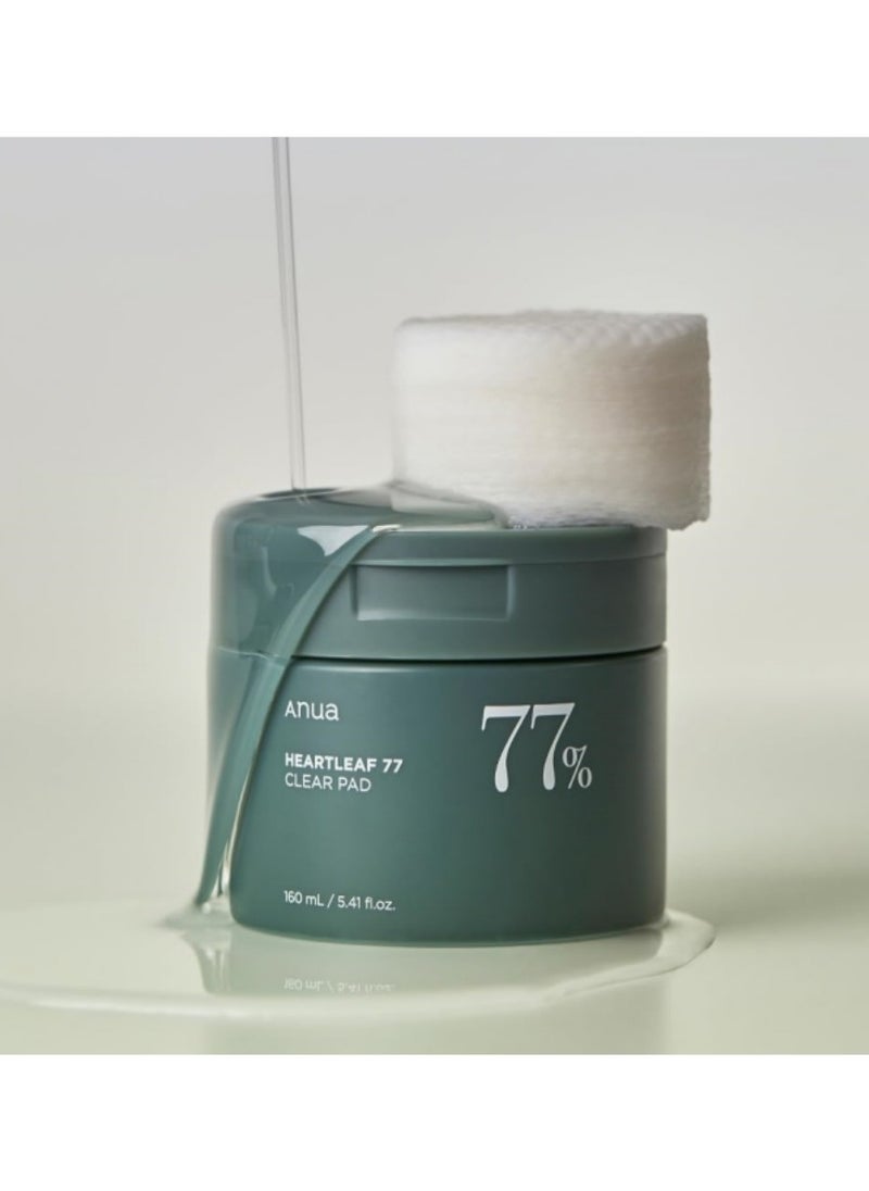 Heartleaf 77 Toner Pads - Revitalizing and Nourishing Facial Toner Infused with 77% Heartleaf Extract - Delicate Exfoliation and Deep Hydration
