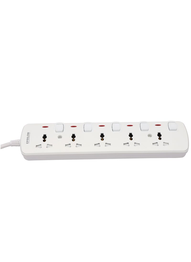 Epsilon - Epsilon 5 Way Extension Socket- ES1104 - Image 1