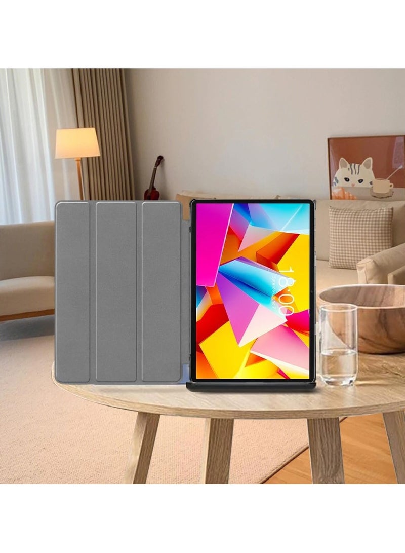 **متوافق مع غطاء جهاز Teclast T50 Plus 2025 لوحي مقاس 11 بوصة - حافظة PU جلدي خفيفة الوزن للغاية ومقاومة للصدمات، قابلة للطي ثلاثي الطيات مع حامل متعدد الزوايا وغطاء صلب.** - Image 2
