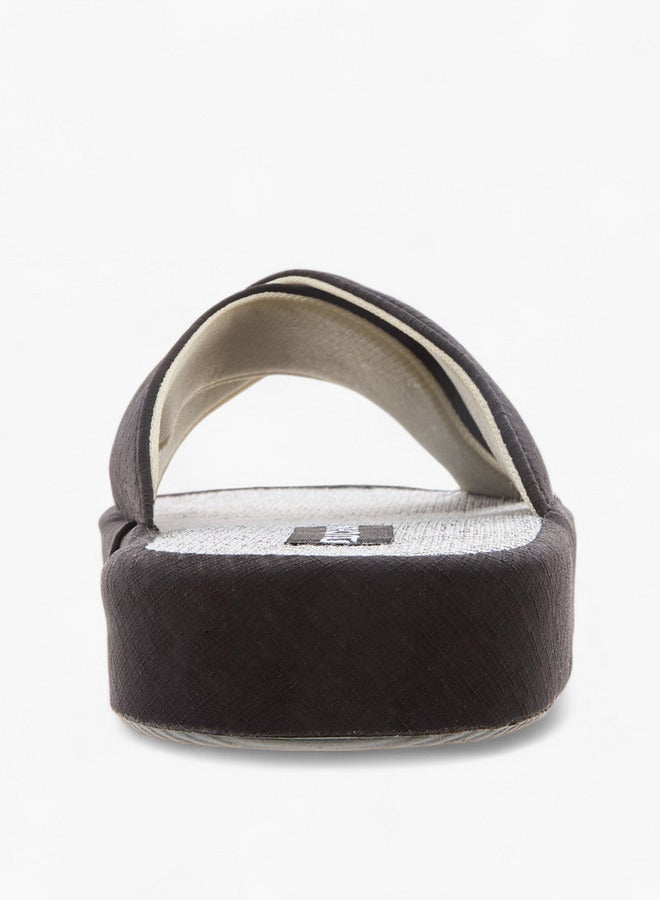 DUCHINI Men's Cross Strap Bedroom Slippers - Image 4