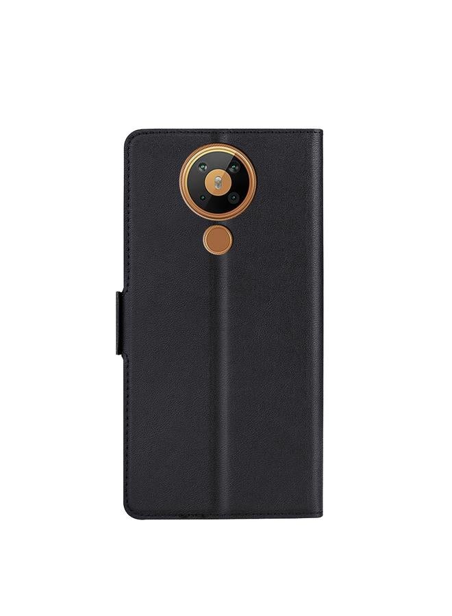 اس-توب جراب لهاتف Nokia 5.3 رفيع للغاية مصنوع من جلد البولي يوريثان الحراري مع مشبك جانبي للجهد - Image 3