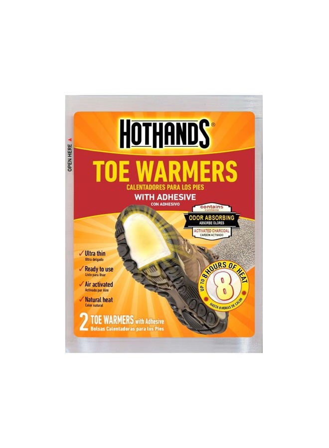 HotHands Toe Warmers - Durable, Odourless, Air Activated - Up to 8 Hours of Heat - 40 Pairs - Image 2