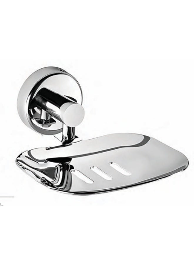 Colro Global Round Chrome Soap Dish Case for Bathroom Wall Mounted SS - Image 2