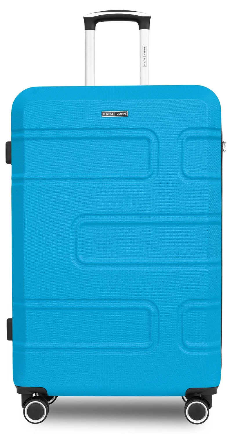 بارا جون حقيبة سفر بعجلات مقاس  بوصة خفيفة الوزن من  صلبة زرقاء