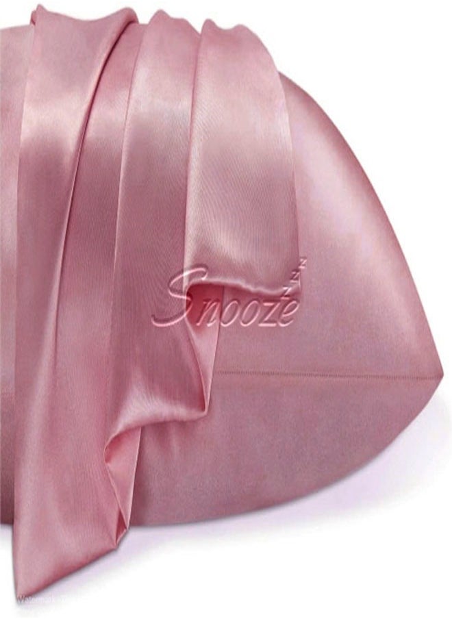 snooze Snooze, Satin Pillowcase for Hair and Skin, 48*70 cm, Dark Pink  - Image 3