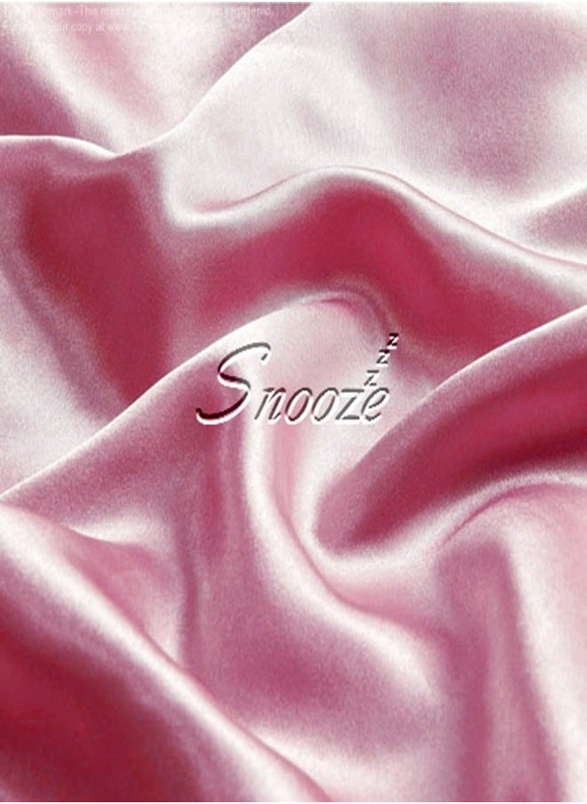 snooze Snooze, Satin Pillowcase for Hair and Skin, 48*70 cm, Dark Pink  - Image 4
