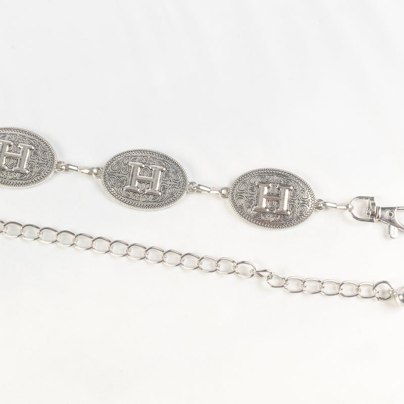 Silver Metal Waist Belt for Women - H - Image 2