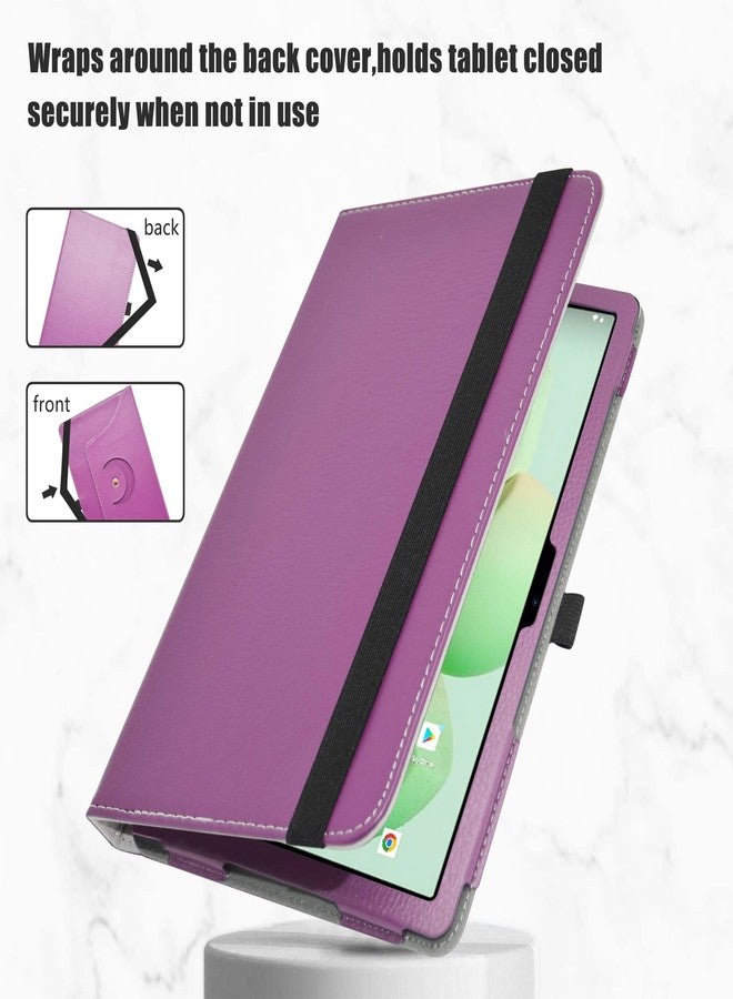ليوشان جراب LiuShan متوافق مع أجهزة DOOGEE T10 و DOOGEE T10S و DOOGEE T10 pro، جراب دوار 360 درجة، غطاء من البولي يوريثان لجهاز DOOGEE T10 / T10S / T10 pro اللوحي مقاس 10.1 بوصة، لون بنفسجي - Image 3