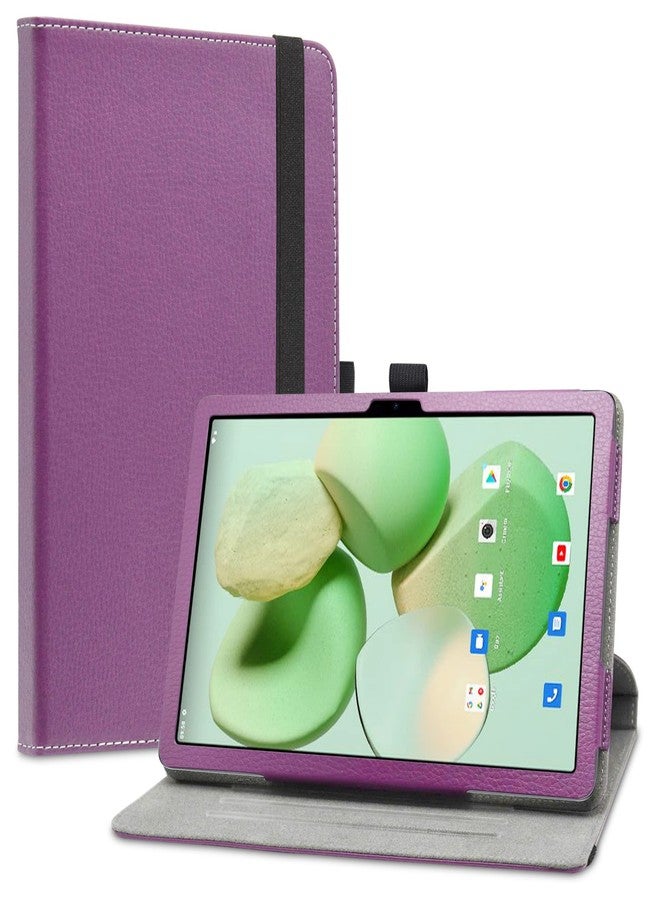 ليوشان جراب LiuShan متوافق مع أجهزة DOOGEE T10 و DOOGEE T10S و DOOGEE T10 pro، جراب دوار 360 درجة، غطاء من البولي يوريثان لجهاز DOOGEE T10 / T10S / T10 pro اللوحي مقاس 10.1 بوصة، لون بنفسجي - Image 1