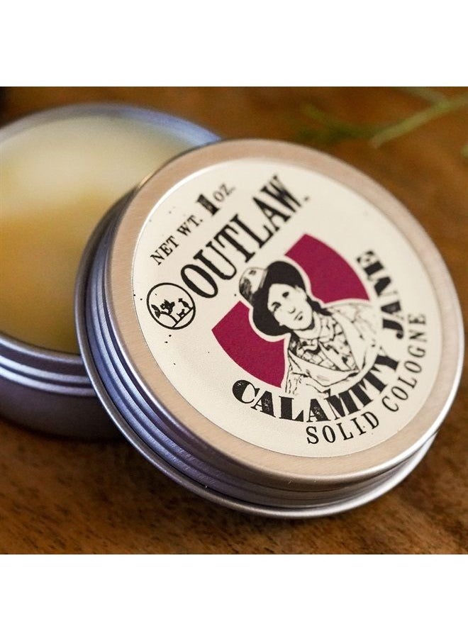 Spicy and Sweet Solid Cologne - Clove, Orange, Cinnamon, Whiskey Scent - Calamity Jane by Outlaw - Men's or Women's Cologne