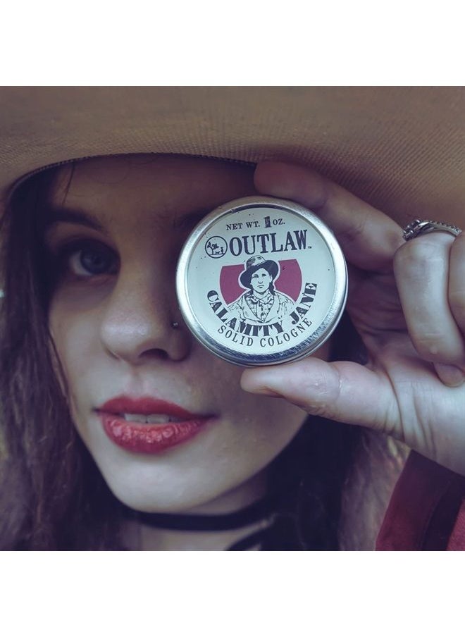 Spicy and Sweet Solid Cologne - Clove, Orange, Cinnamon, Whiskey Scent - Calamity Jane by Outlaw - Men's or Women's Cologne