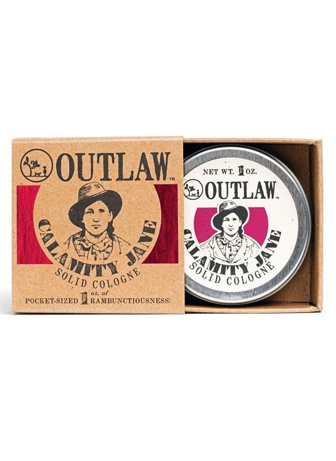 Spicy and Sweet Solid Cologne - Clove, Orange, Cinnamon, Whiskey Scent - Calamity Jane by Outlaw - Men's or Women's Cologne