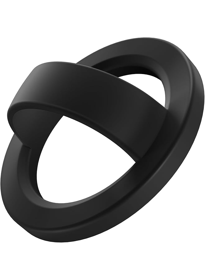 Green Tiger Magnetic Phone Grip, 360° Rotation, Removable Loop Grip with Silicone Soft Finger Strap, Phone Ring Holder for Back of Phone for iPhone 15/14/13/12 Pro Max/Plus (Black) - Image 1