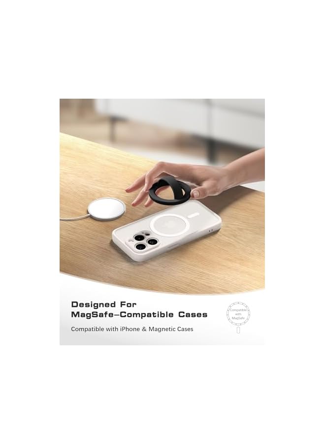 Green Tiger Magnetic Phone Grip, 360° Rotation, Removable Loop Grip with Silicone Soft Finger Strap, Phone Ring Holder for Back of Phone for iPhone 15/14/13/12 Pro Max/Plus (Black) - Image 3