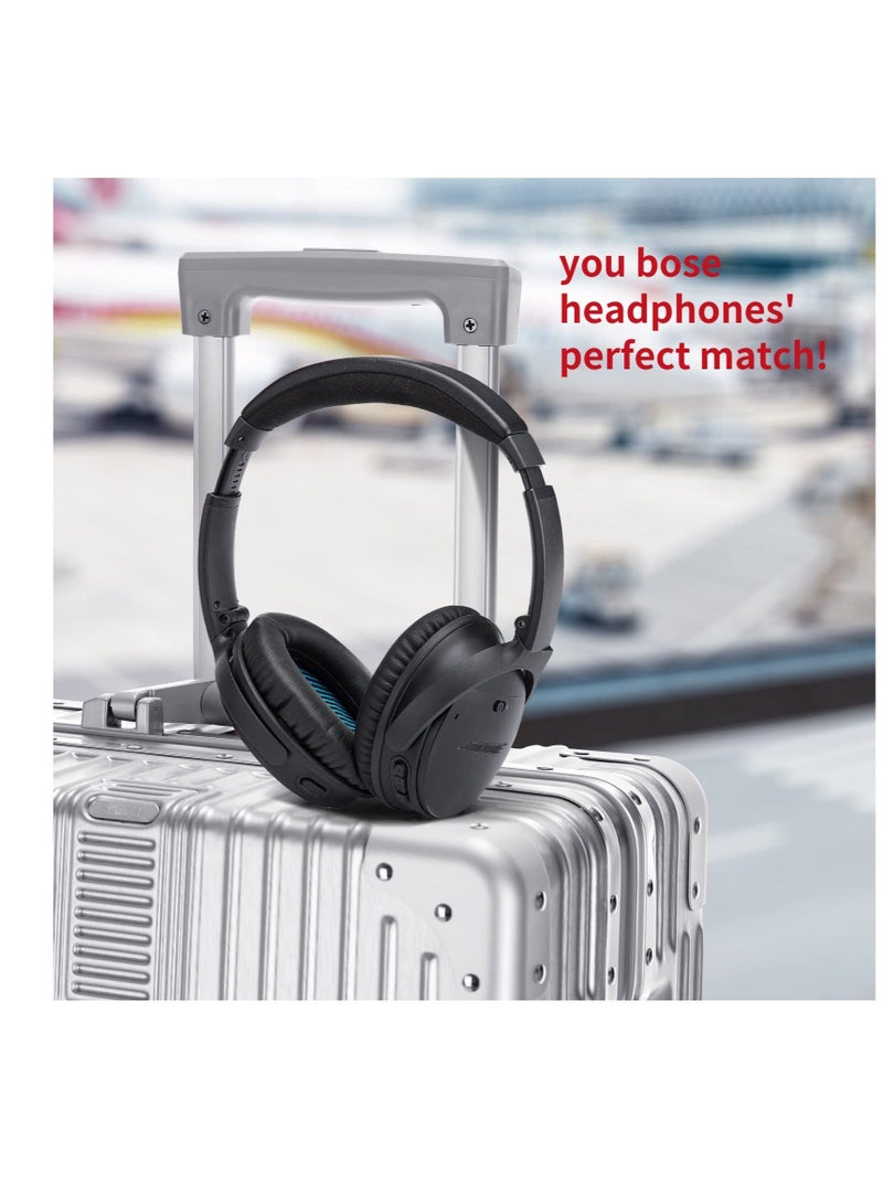 Y&D ACRoad Cushions Bose Replacement Ear Pads Kit for QuietComfort 2 15 25 35 QC2 QC15 QC25 QC35, AE2, AE2i, AE2w, SoundTrue Black - Image 4