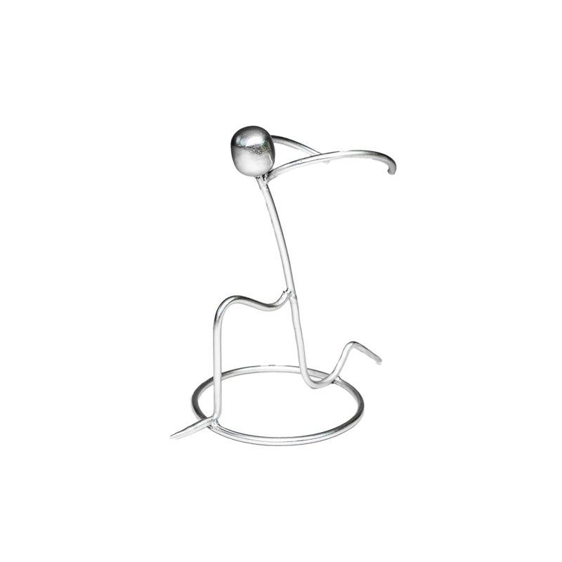 URBANFIX Wine Bottle Holder Single Bottle Wine Rack Wine Bottle Stand Beer Bottle Holder Secret Santa Gifts for Christmas New Year Birthday Gift for Friend Retirement Silver Colour - Image 5