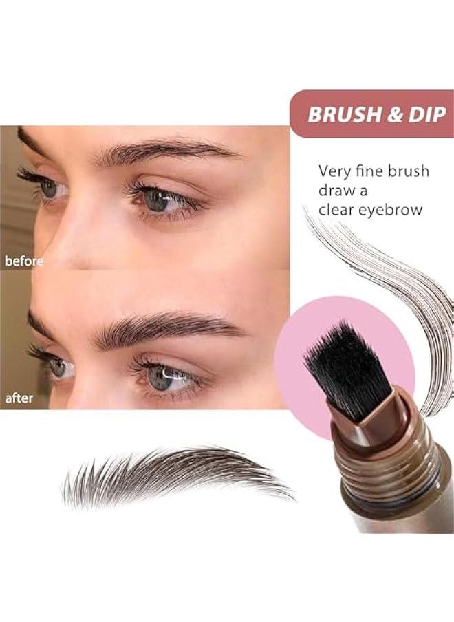 Arabest - Angled Brow Brush and Dip Eyebrow Gel Set - Long-Lasting Precision Brow Pencil for a Natural Auburn Look - Image 1