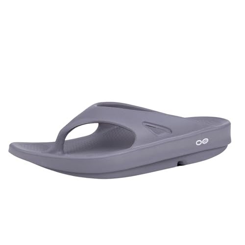 OOFOS OOriginal Recovery Sandal, Slate - Women’s Size 13, Men’s Size 11 - Image 1