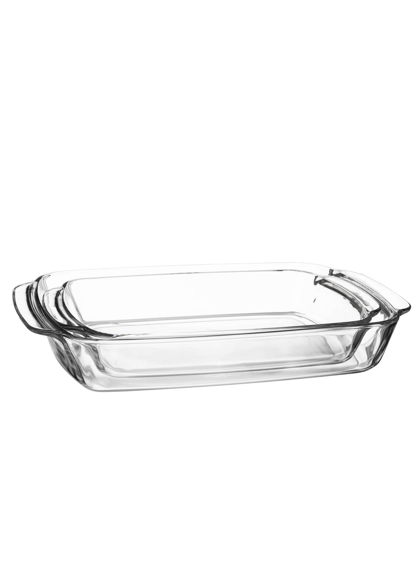 2 pieces Luminarc Glass Oven Tray Set (1.7 liters + 3.8 liters)