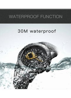 BIDEN Luxury Dragon Sculpture Men's Watch Hip Hop Quartz Watches Creative Waterproof  Watches  - Image 4