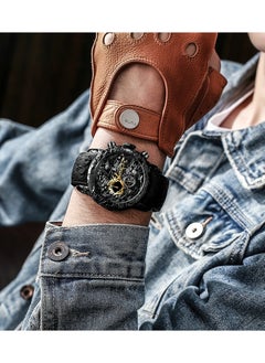 BIDEN Luxury Dragon Sculpture Men's Watch Hip Hop Quartz Watches Creative Waterproof  Watches  - Image 5