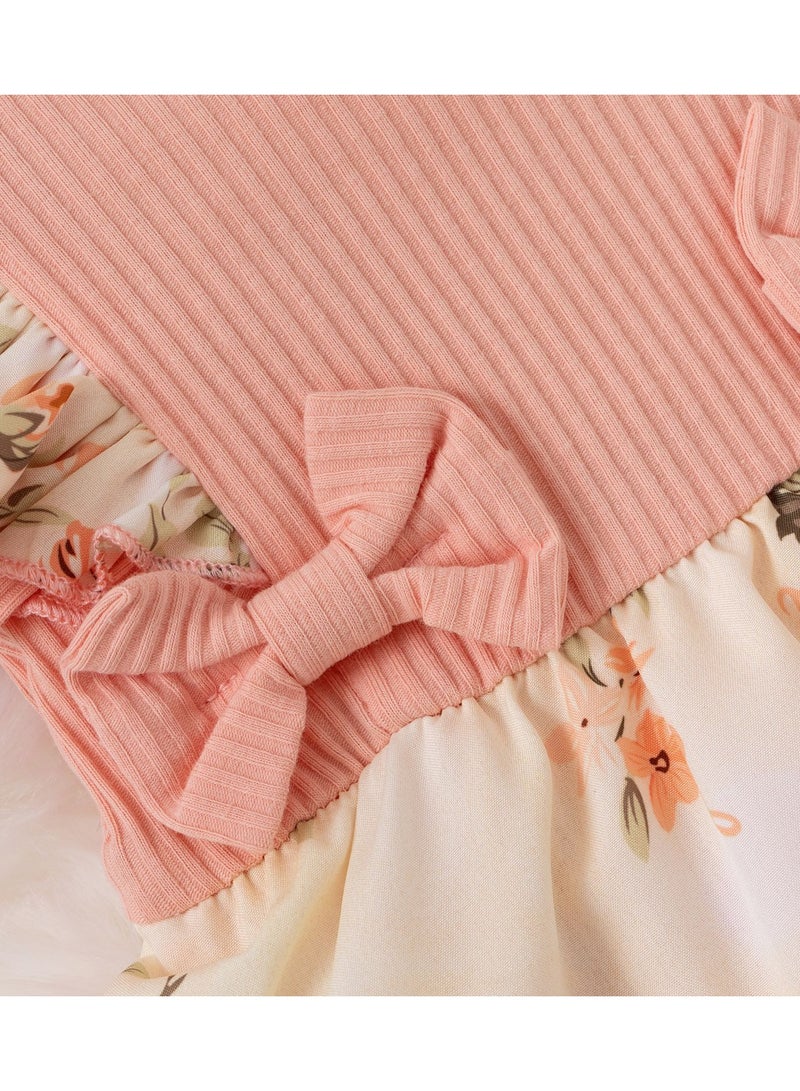 Baby Girl Floral Bodysuit – Soft Newborn Romper, Infant Clothes, Baby Gift Set – 70cm - Image 5