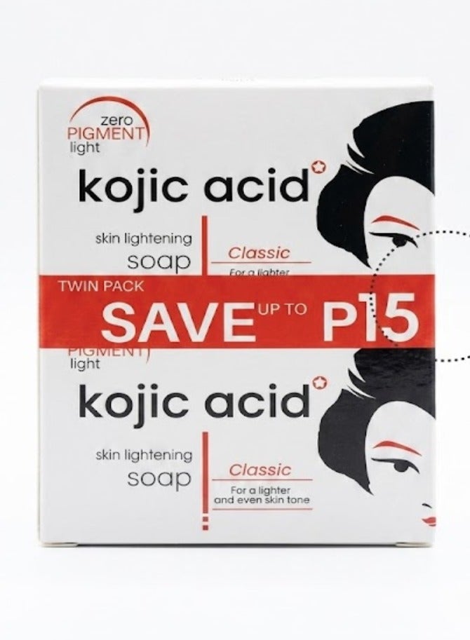 Kojic Acid Skin Lightening Soap - Classic (Twin Pack).
