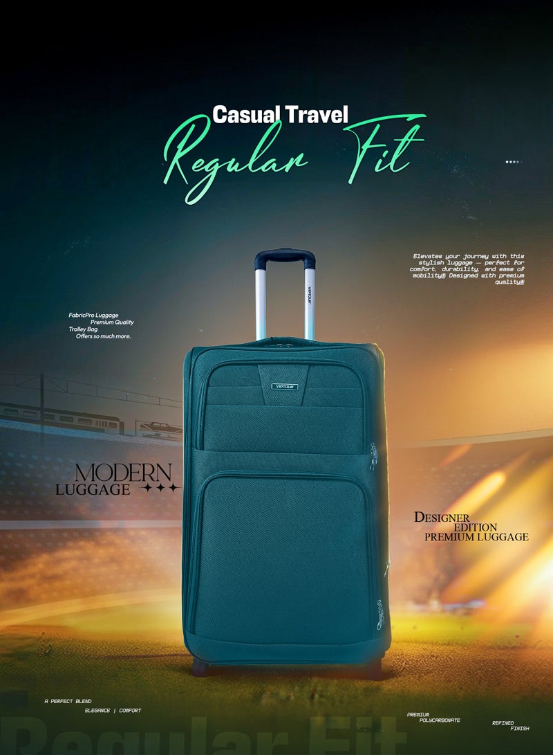 VIPTOUR 4-Piece Luggage Set, Durable Trolley Bag with 2 Wheels, Number Lock & 3-Stage Telescopic Handle - Image 2