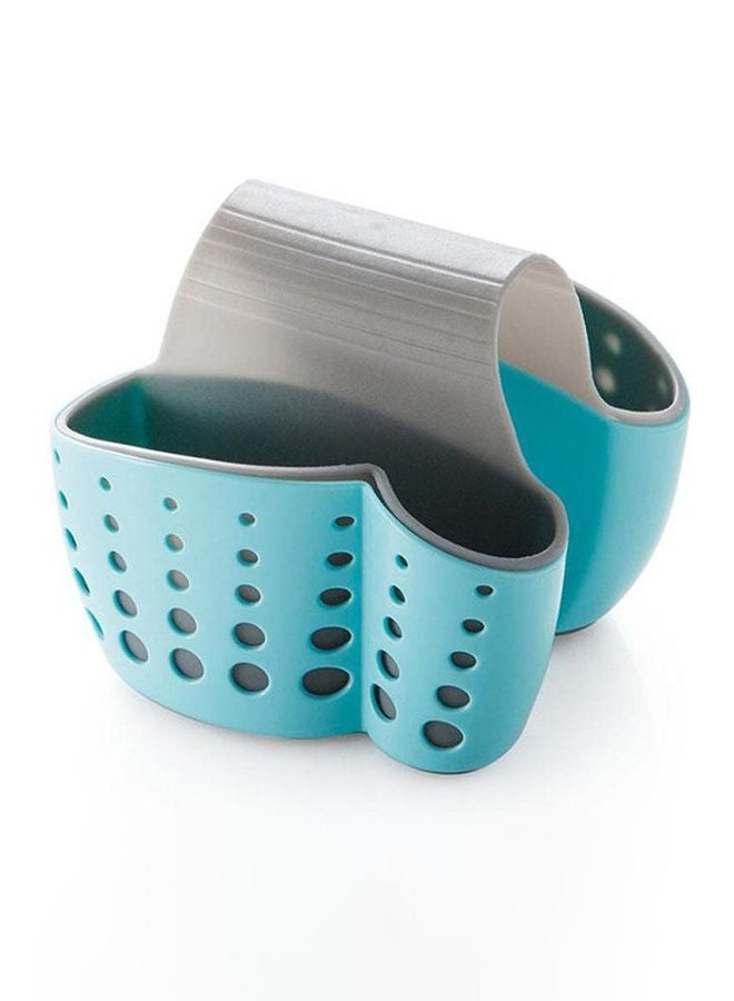 NIBEMINENT 2-Sided Kitchen Sink Sponge/Towel Hanging Strainer Blue/Grey - Image 2