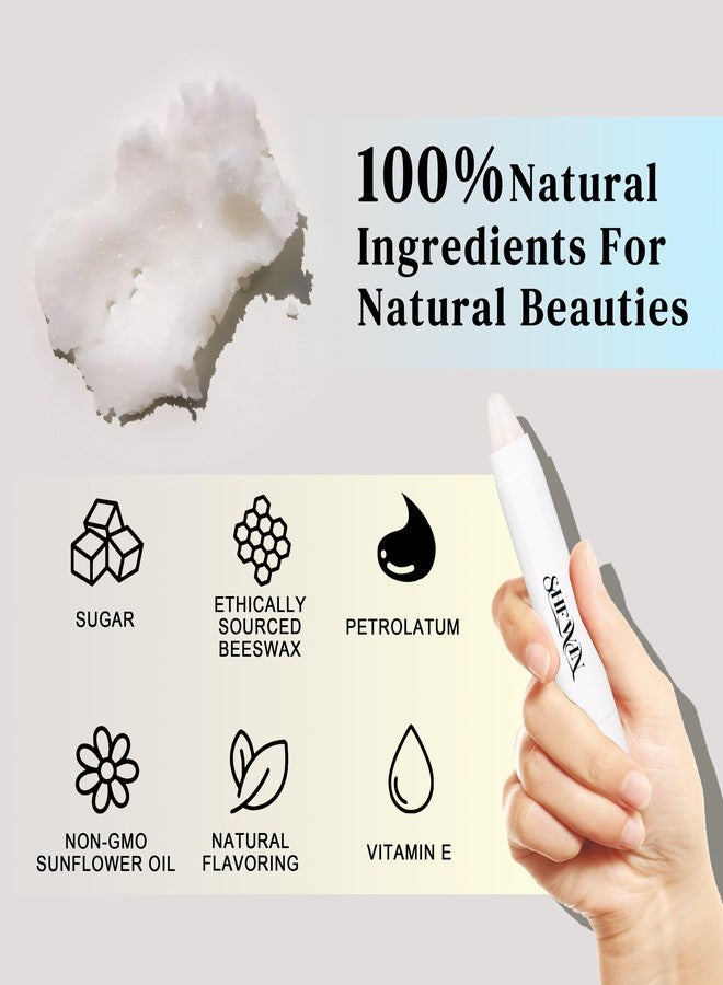 شي إن مقشر الشفاه بالسكر: علاج 3 في 1 للشفاه، مرطب للشفاه لشفاه ناعمة ومغذية وخالية من التقشر، تحضير بخطوة واحدة، 0.1 أونصة (3 غرام، بنكهة الخوخ) - Image 3