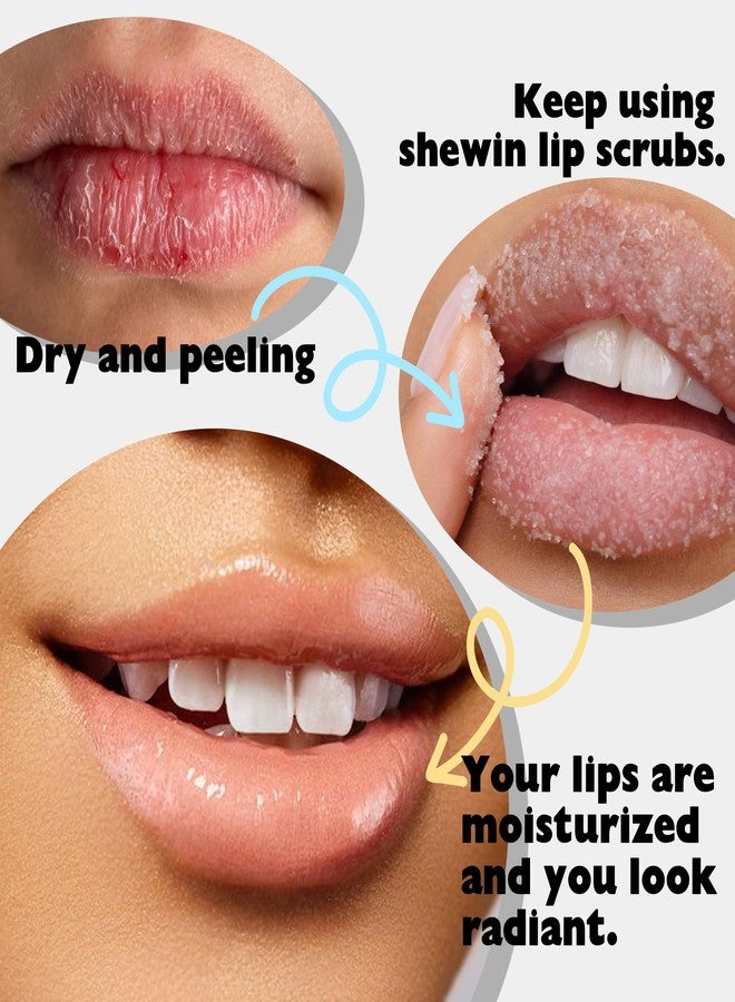 شي إن مقشر الشفاه بالسكر: علاج 3 في 1 للشفاه، مرطب للشفاه لشفاه ناعمة ومغذية وخالية من التقشر، تحضير بخطوة واحدة، 0.1 أونصة (3 غرام، بنكهة الخوخ) - Image 5