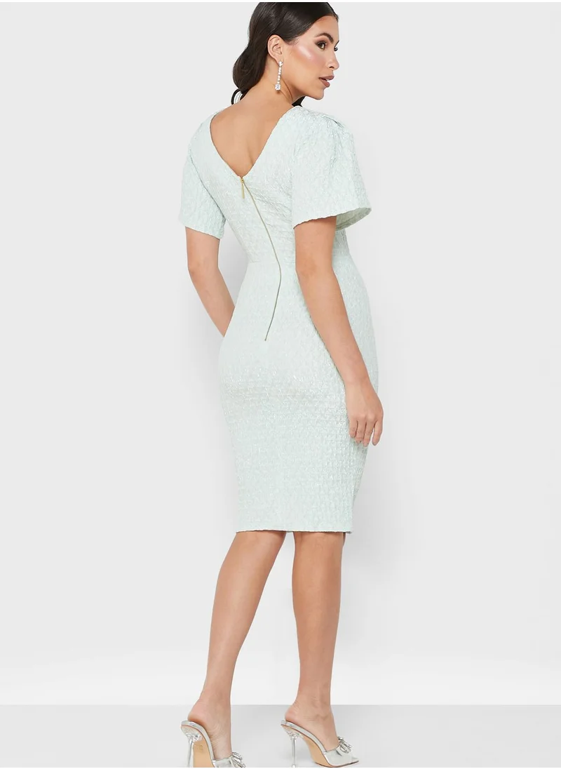 Closet London Puff Sleeve Dress