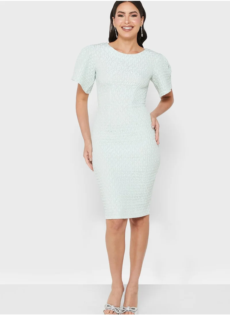 Closet London Puff Sleeve Dress