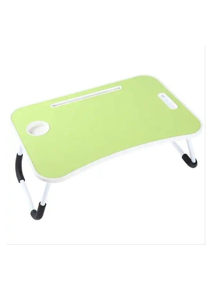 نوزكي طاولة محمولة قابلة للطي من نزكي مع حامل آيباد وكأس متعددة الوظائف للدراسة. - Image 1