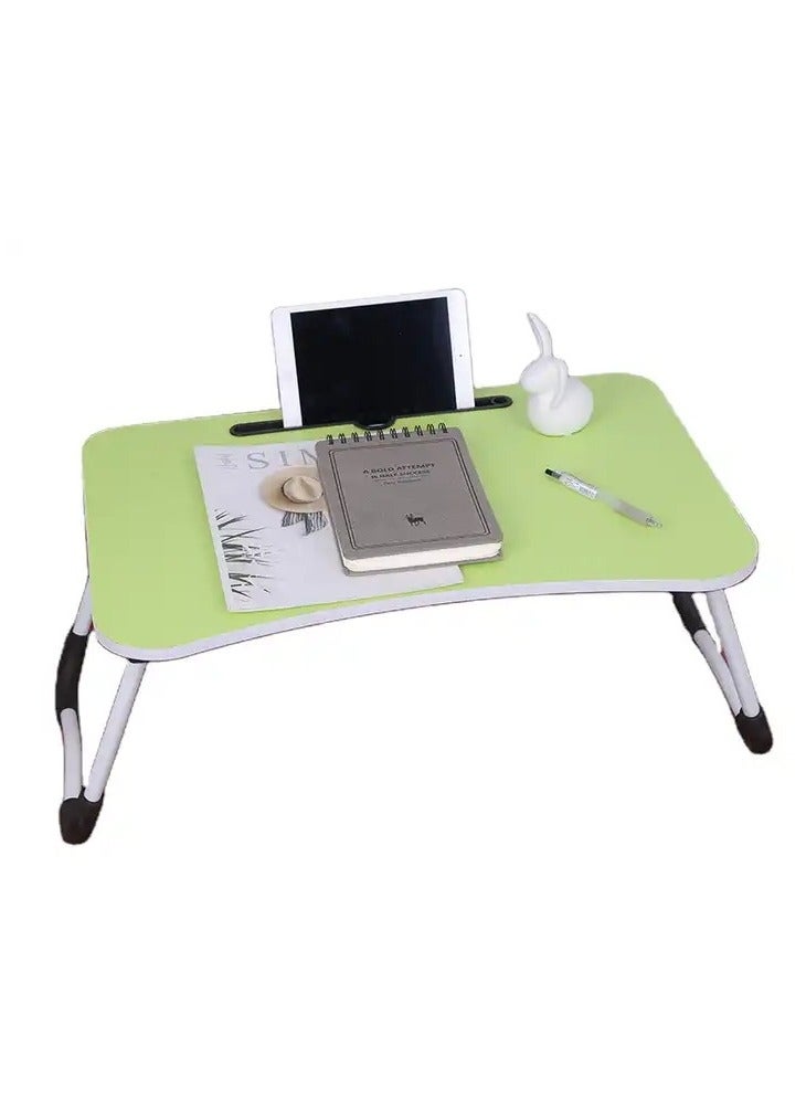 نوزكي طاولة محمولة قابلة للطي من نزكي مع حامل آيباد وكأس متعددة الوظائف للدراسة. - Image 2