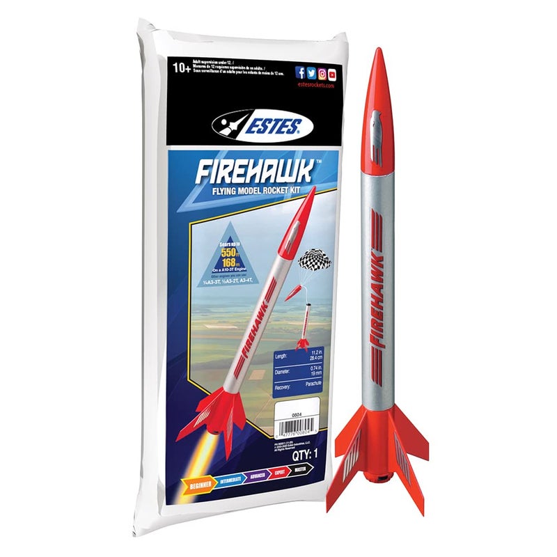 Estes 804 Firehawk Flying Model Rocket Kit - Image 2