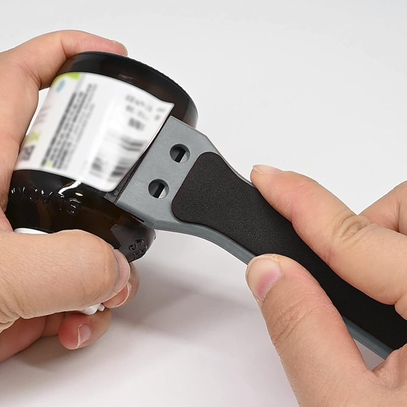 Ehdis 2pcs Plastic Razor Scraper 6-inch Long Handle Adhesive Remover Tool with 100 Double-Edge Blades for Window Tint Vinyl Scraper Decal Sticker Glue Remover (grey) - Image 4